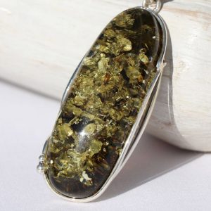 Green Amber Pendants