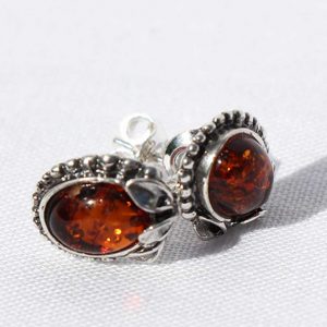 Amber Stud Earrings